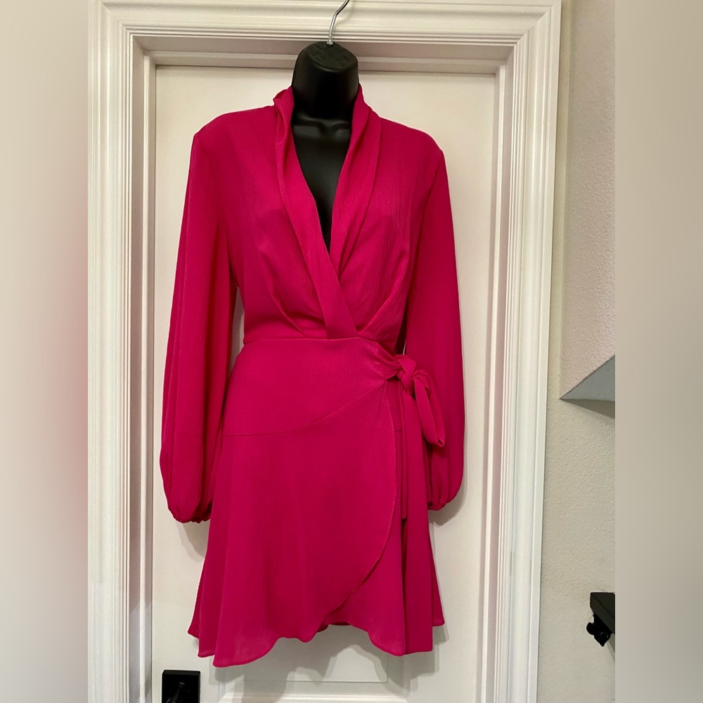 NWT - Premier Amour, V neck/Wrap Dress (Size 8)